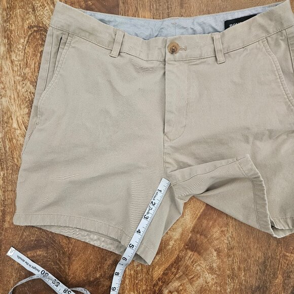 Bonobos Shorts Mens 31 Tan 5" Inseam Chino Zip Pocket Casual - Picture 3 of 7